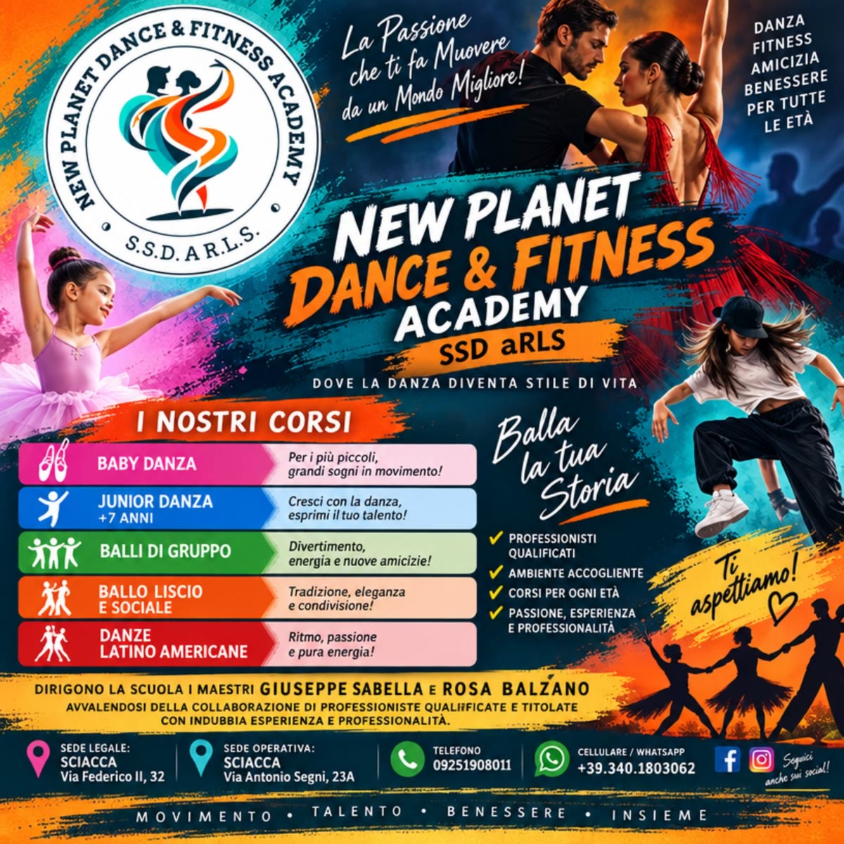 New Planet Dance & Fitness Academy: i nostri corsi di danza per tutte le età